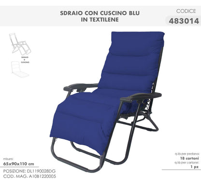 Sedia cordonata con cuscino